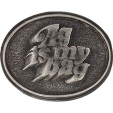 Ag Farmer Farming Agriculture Farm Corn Soy Wheat 1970s NOS Vintage Belt Buckle