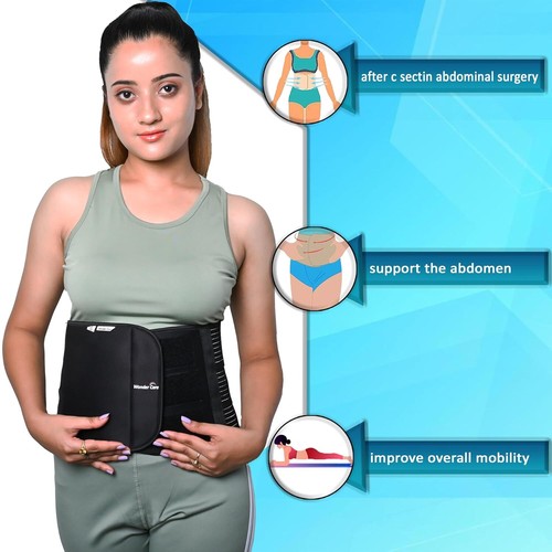 NEW!Double Closure Abdominal Hernia Binder Support Abdominal Belt after delivery - Picture 4 of 6