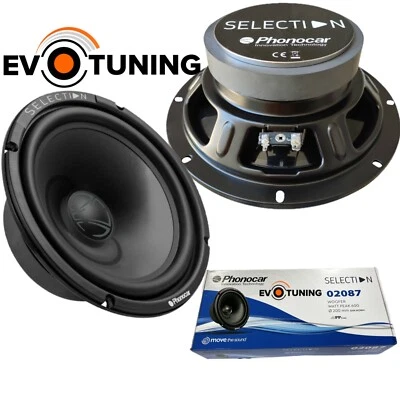 Coppia Casse Altoparlanti Woofer 20 cm 200mm 4Ohm per Auto Phonocar 02087 300W