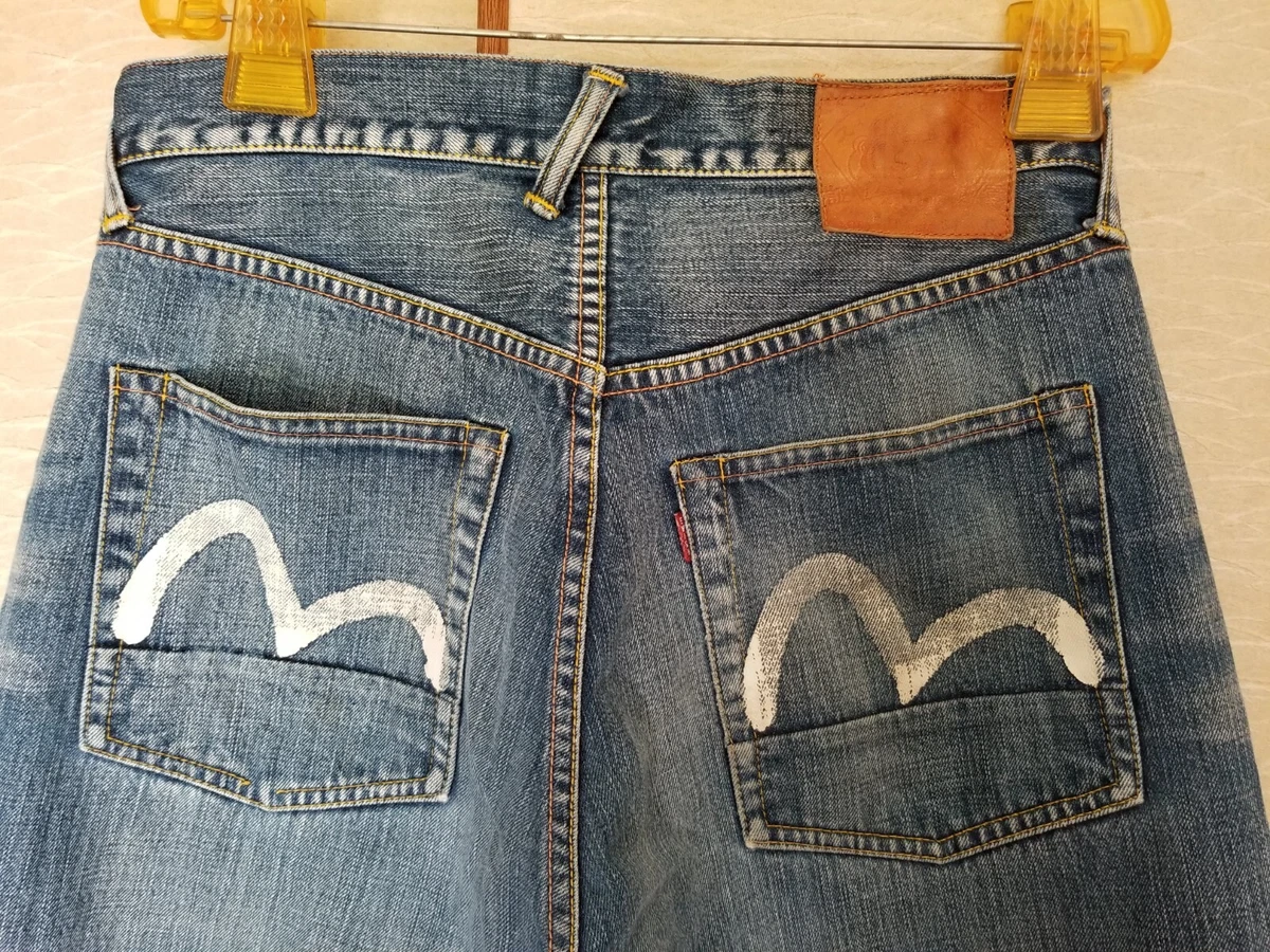 Denim Jeans EVISU No2 JEANS Selvedge DENIM JAPAN W32