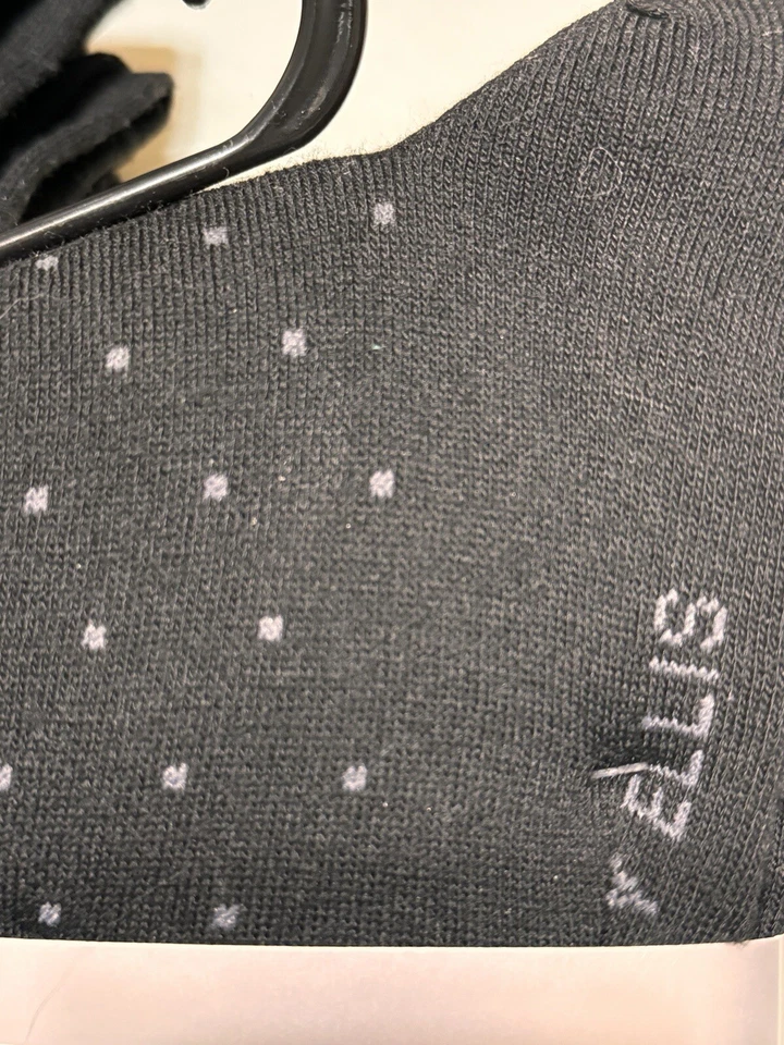 Perry Ellis Hombres Negocios Vestido Calcetines Negros 7-12 3pk De 5 (15 Calcetines) Elastizados Poliéster Foto 4 de 4