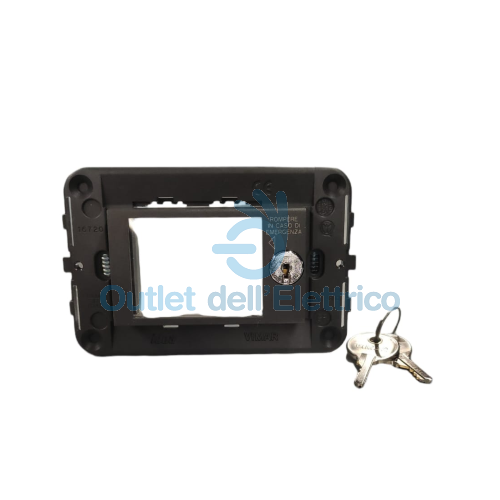 VIMAR IDEA SUPPORTO +CHIAVE GRIGIO 16720