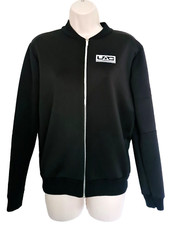 Cosplay Doom Uac Ladies Gaming Black Boohoo Bomber Jacket - Size Uk 10