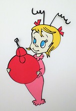 Christmas Grinch Cindy Lou Who Paper Die Cut Scrapbook Embellishement