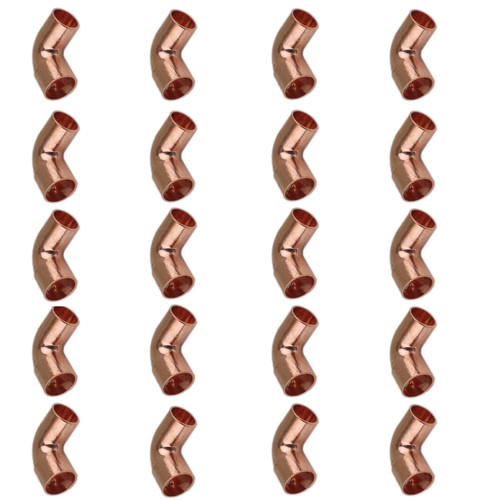 ½” 90 Degree Elbow Copper Pipe Fittings Lot of 20