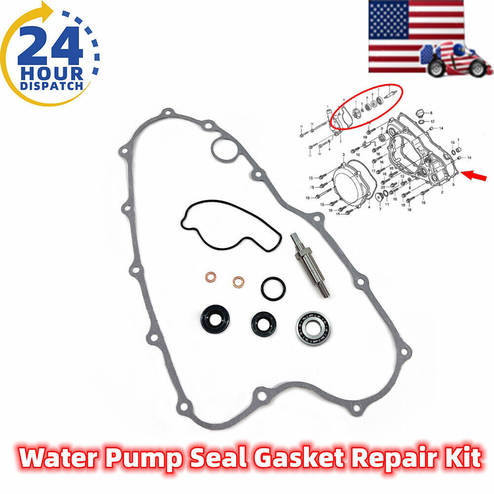 Crf450 Timing Chain Water Pump Seal Gasket Repair Kit For Honda CRF450R 2002-2008 – Includes Bearing & Shaft Water Pump Repair Kit - Foto 10