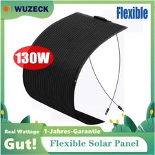 130W Flexibel Solarmodul Solarpanel Monokristallin Wohnmobil Balkonkraftwerk