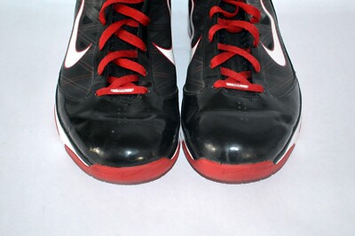 Nike Hypersize 367173-012 High Top Shoes Sneakers Black & Red Size 11 Nike Hypersize 367173-012 High Top Shoes Sneakers Black  main image 2