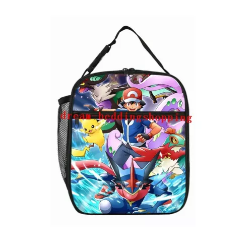 Pikachu Pokemon Insulated Lunch Bag School Picnic Snack Lunchbox Travel Box Gift - Picture 7 of 69