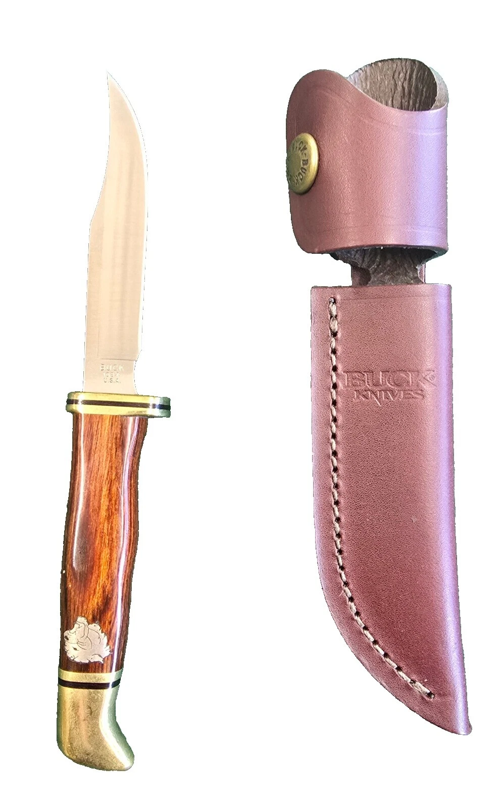 Mango de Madera Buck Knives Cuchillos de Hoja Fija De Colección