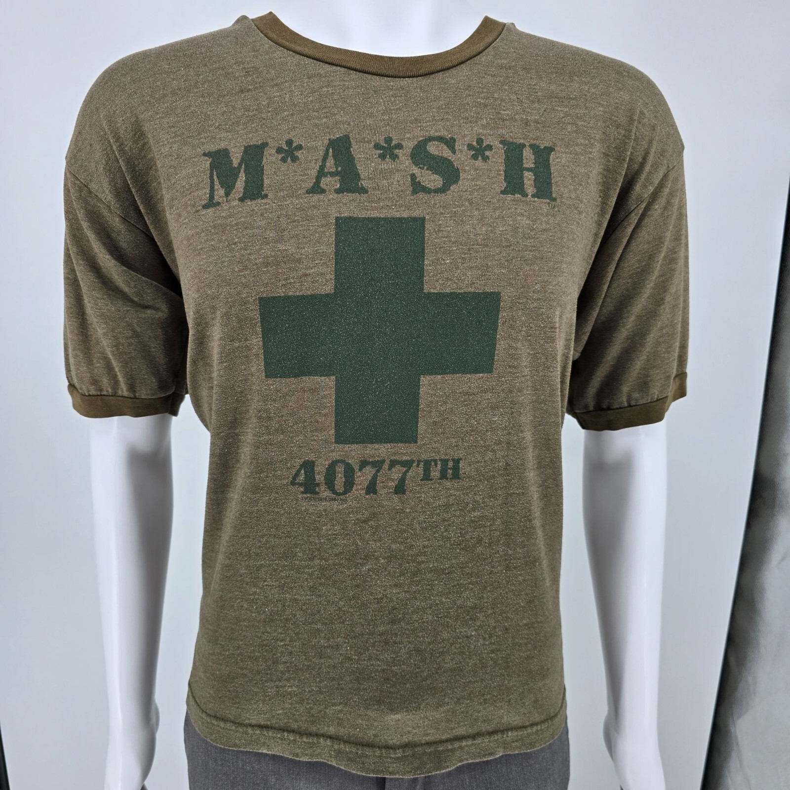 Vintage 2000s Thunder Creek Mash 4077th Made in USA Ringer Tee T-Shirt (L)