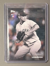 2019 Topps Black & White Baseball RC Jonathan Loaisiga 67 Colored Background /25