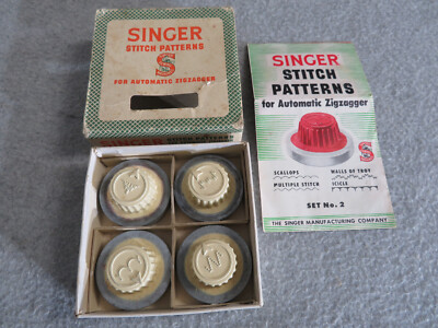 STITCH PATTERNS # 2 Singer AUTOMATIC ZIGZAGGER for Featherweight + 201 99 301 66