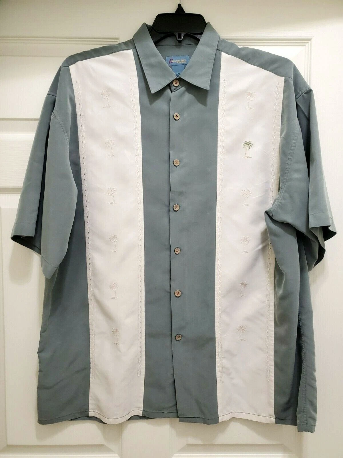 Kaylua Bay Resort Wear Mens XL Shirt Hawaiian Tropical Short Sleeve Button Up