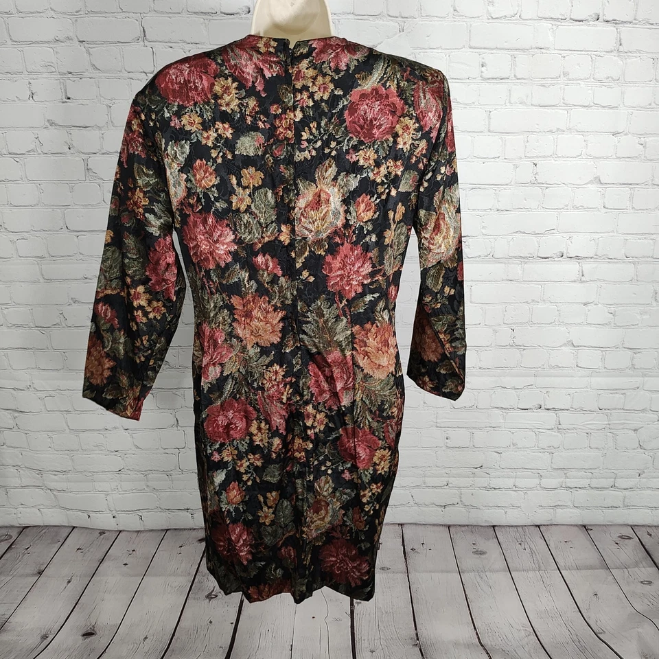 De Colección Dawn Joy Moda Imitación Cami Plisada Falda Forro Floral Embellecido Botones 12 Foto 4 de 4