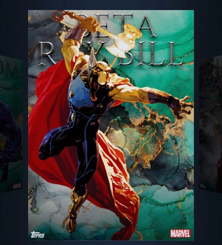 Marvel topps card -Beta Ray Bill Epic - Elemental Collection | eBay