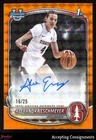 2025 Bowman Chrome Orange Geo Refractor Alexandra Eschmeyer 1st ROOKIE AUTO /25