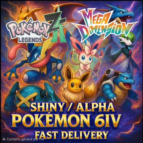 POKEMON LEGENDS ZA (Z-A) ✨ CUSTOM SHINY / ALPHA Pokémon 6iv ⭐ NEW DLC Pokémon