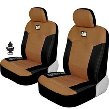 Caterpillar Car Truck Suv Front Seat Covers Black Tan Universal Fit For Toyota Caterpillar Car Truck Suv Front Seat Covers Black Tan Universal Fit For Toyota