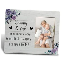 And Me Picture Frame - Grandma Picture Frame From Granddaughter Grandson Granny
