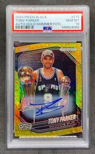 2024-25 Panini Prizm Black TONY PARKER Gold Shimmer Auto SP /10 Gem Mint PSA 10