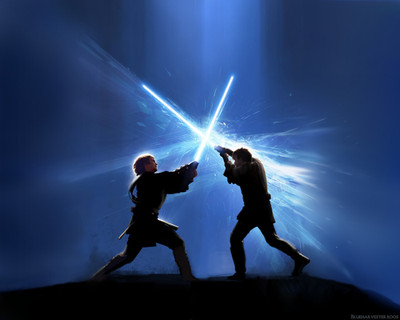 Star Wars jedi sith laser swords darth vader Custom Gaming Mat Desk 3909