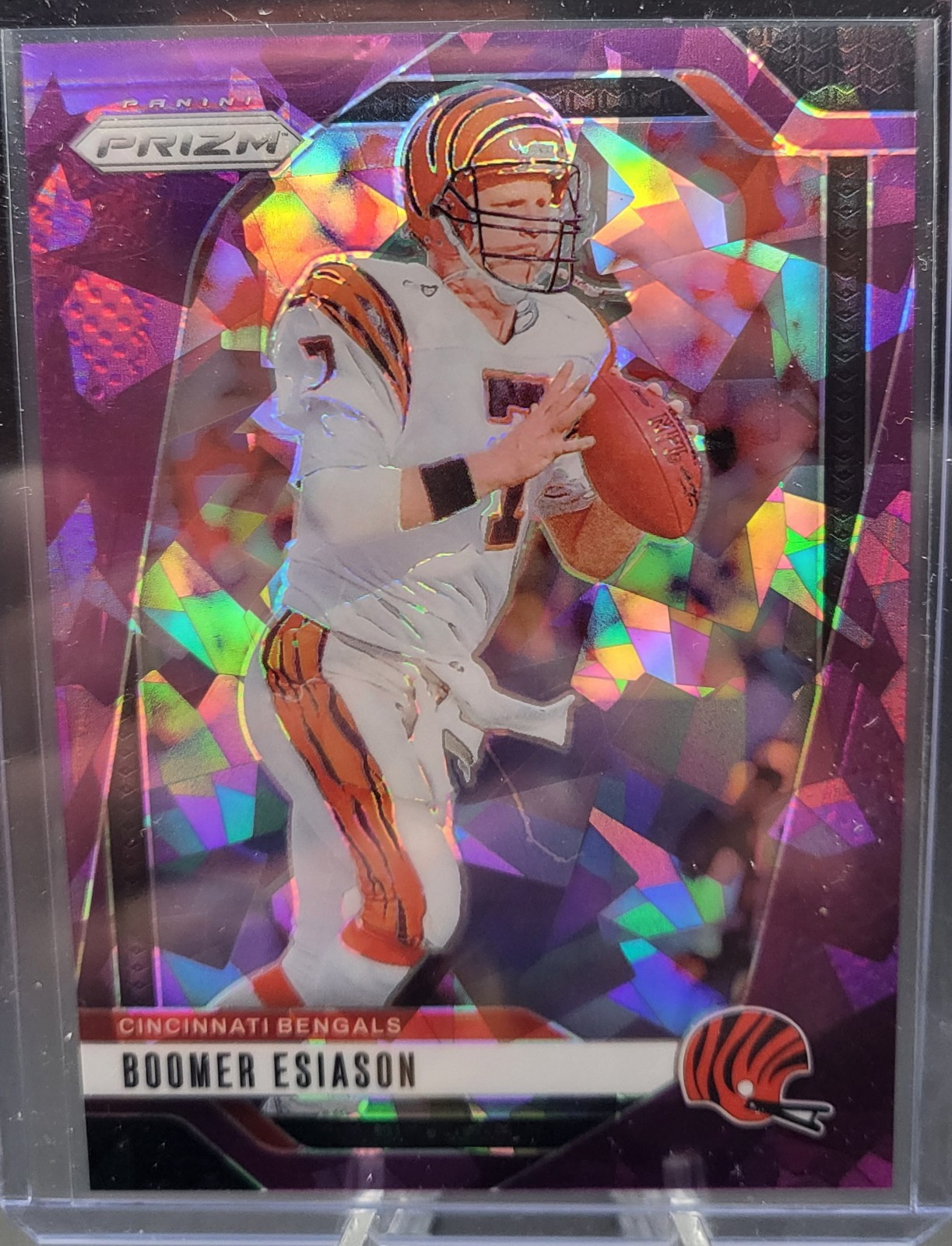 2024 Panini Prizm Boomer Esiason Purple Ice #/225