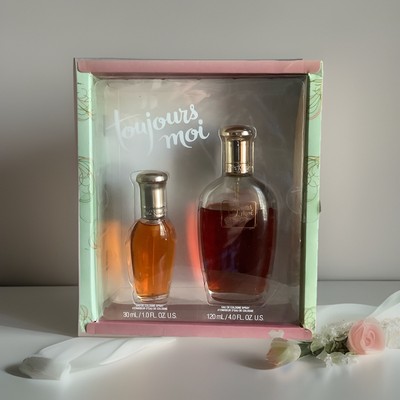Toujours Moi Women Eau De Cologne Set by Dana. 1) 4oz and  1) 1oz 80%full