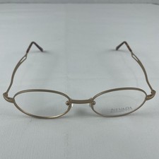 NEVADA Eyeworks USA DALLAS 48-19-140 Gold Oval Eyeglasses FRAMES ONLY Vintage