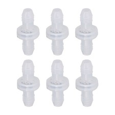 6Pcs Check Valve Plastic Non Return 1 Way Inline Valve For Liquid And Gas BL