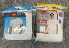 Hanes Mens 2 Pack Crew Neck T-Shirts Size XL Cool Comfort Tagless 11 Shirts