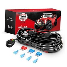 16AWG Off-Road LED Light Bar Wiring Harness Kit 12V Relay On/Off 16AWG-2 Lead