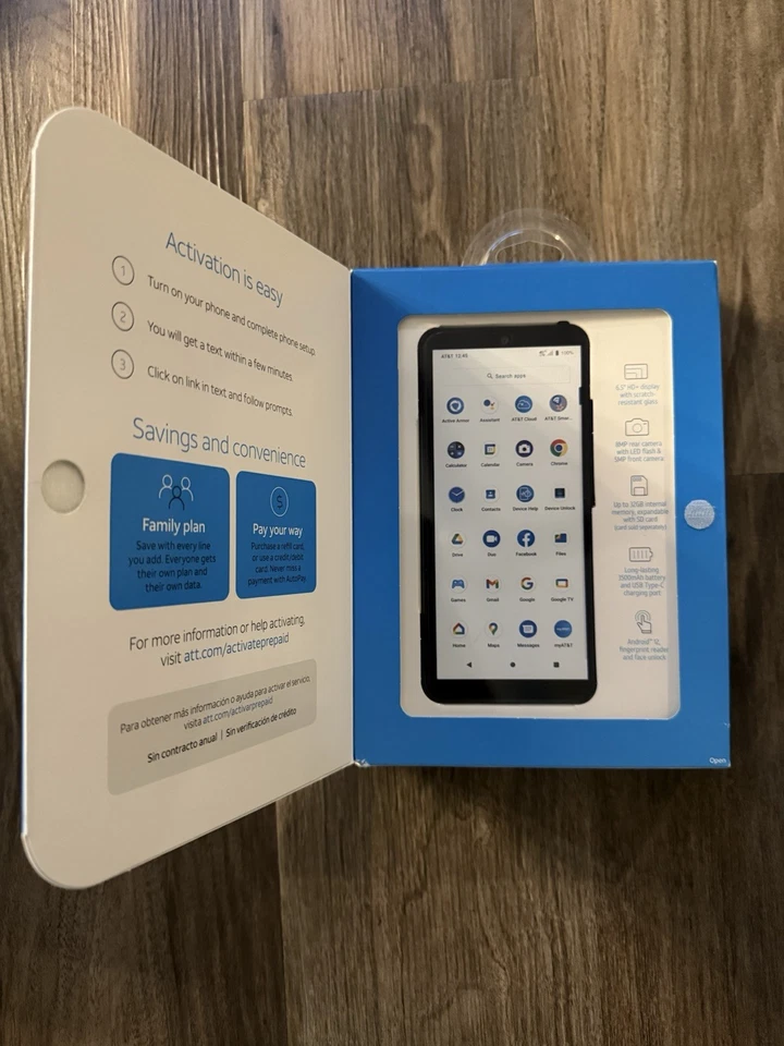 AT&T Prepaid Motivate 3, 32GB Storage, Graystone Color - Image 2 of 4