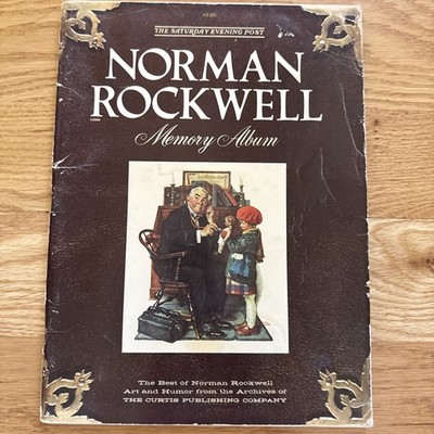 Saturday Evening Post Norman Rockwell Memory Album Art Humor 1970s FREE SHIP