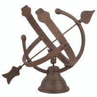 Dekorative Sonnenuhr Aus Gusseisen Antik FüR Den Garten Landhaus 33 X 28 Cm