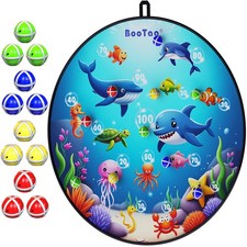 BooTaa 29" Large Dart Board for Kids, Kids with Sticky 29", Blue
