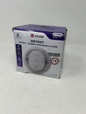Kidde Detect 2 Pack Smoke + Carbon Monoxide Alarm Detectors Kit Set Open