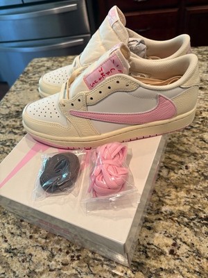 Air Jordan 1 Low x Travis Scott Shy Pink Brand New Size 7.5