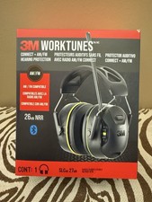 3M WorkTunes Connect  AM/FM Plastic Hearing Protection Earmuffs with Bluetooth