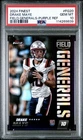 2024 Topps Finest - Field Generals Drake Maye #FG-20 Purple Refractor /125 (RC)