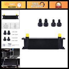 10 Row Oil Cooler 10an Stacked Plate Transmission Engine Cooler Universal Radiat