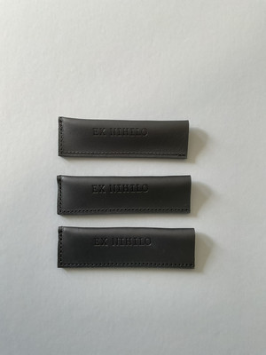 EX NIHILO BLACK LETHER POUCH FOR  7.5ML  TRAVEL SIZE SPRAY MADE IN FRANCE
