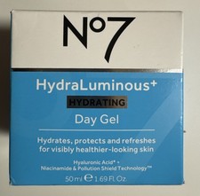No7 HydraLuminous Hydrating Day Gel 50mL/1.69 oz New In Box