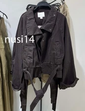 ZARA NEW WOMAN COTTON BELTED JACKET BROWN XS-XXL 8727/272/700