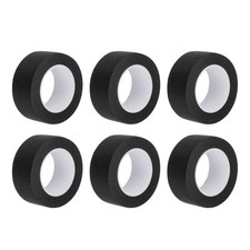6Pcs 1 Inch Wide 14 Yards Black Masking Tape Painters Tape Rolls