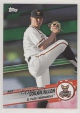 2019 Topps Pro Debut MLB Leaps and Bounds Green 86/99 Logan Allen #LB-LA 3j2