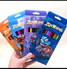 12 Buntstifte aus Holz Zootopia 2 Schule Büro Zeichnen
