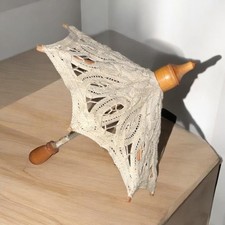 Vintage 7" Lace Doll Parasol