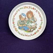 Vintage 1969 Oneida Deluxe Raggedy Ann Andy Melamine Plate 8