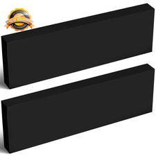 2 Pcs HDPE Plastic Block 1" X 4" X 12", Polyethylene Solid Plastic Block for Mac